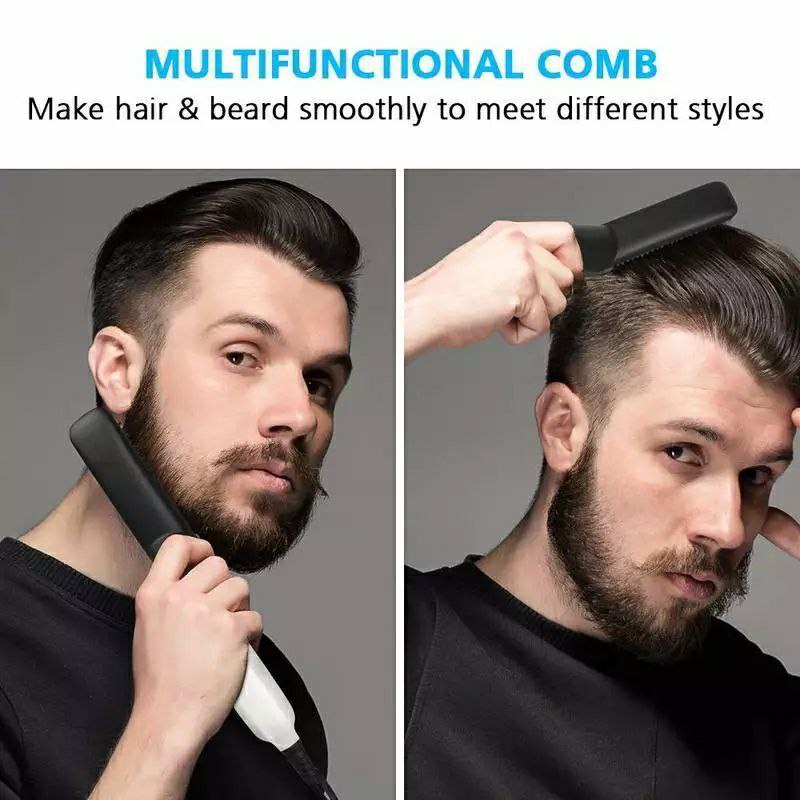 Brosse à cheveux pour hommes, peigne à barbe multifonctionnel