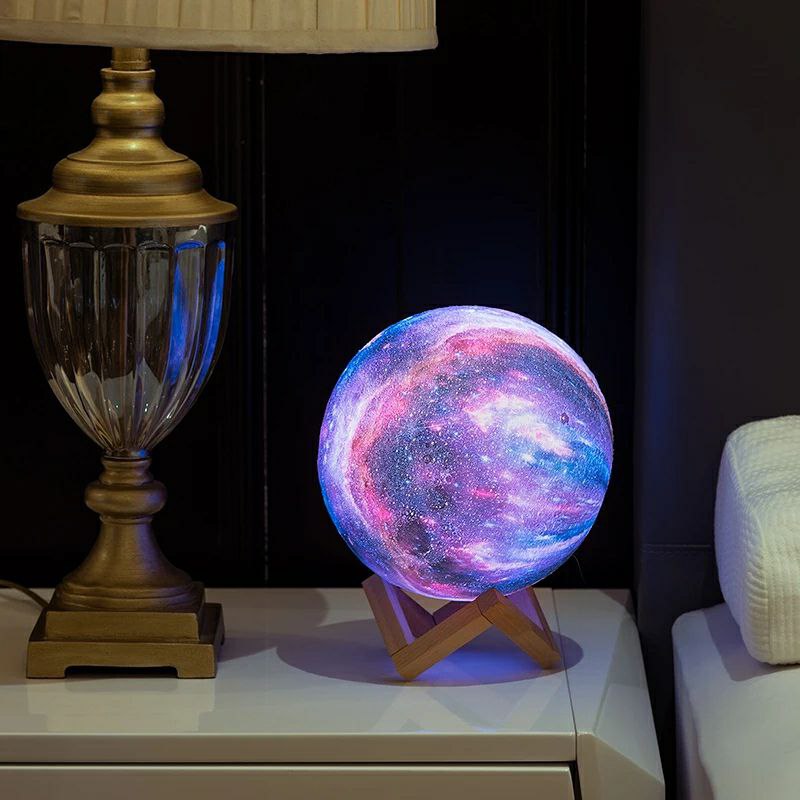 3D Galaxy Moon Lamp Night Light