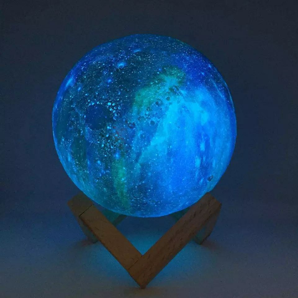 3D Galaxy Moon Lamp Night Light